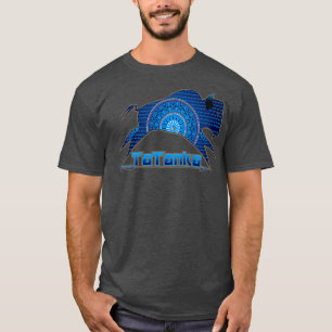 T-shirt Buffle amérindien Tatanka Blue