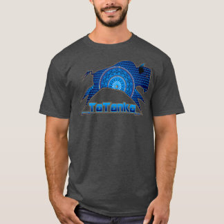 T-shirt Buffle amérindien Tatanka Blue