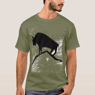 T-shirt Buffle animal de la grotte antique