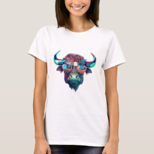T-shirt Buffle de vache taureau américain