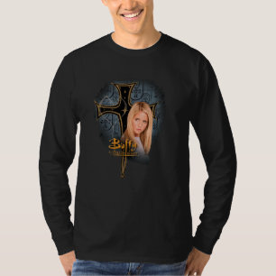 T-shirt Buffy contre les vampires motif croisé Y2K Émissio