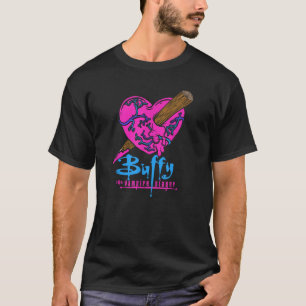 T-shirt Buffy the Vampire Slayer Colorful Stakt Heart