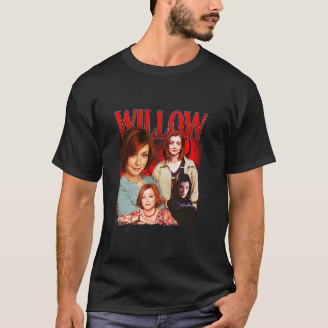 T-shirt Buffy The Vampire Slayer Iconic Willow Collage 90s (Devant)