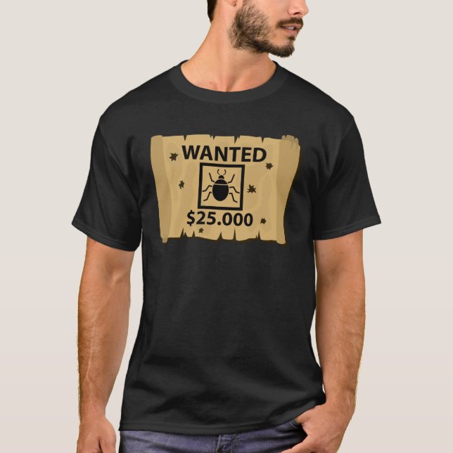 T-shirt Bug Bounty live ou vivant drôle design  (Devant)