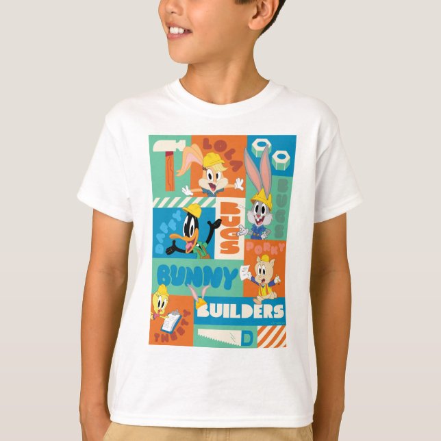 T-shirt BUGS BUNNY BUILDERS™| Character Grid Motif (Devant)