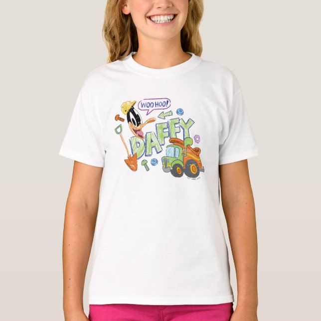 T-shirt BUGS BUNNY BUILDERS™| DAFFY DUCK™ Sketch Art (Devant)