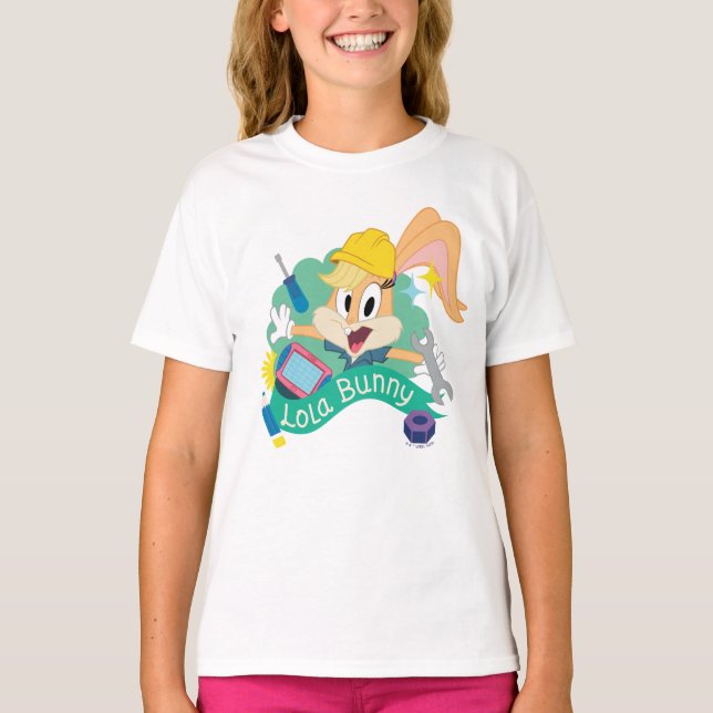 T-shirt BUGS BUNNY BUILDERS™| Lola Bunny Graphique de cara (Devant)