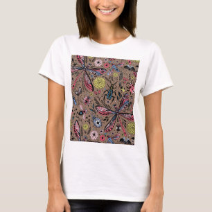 T-shirt Bugs de Doodle sur mocha brown