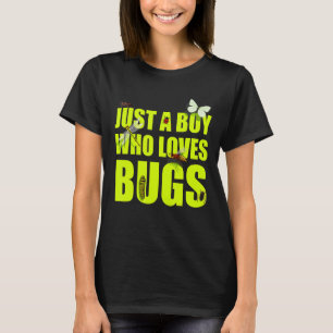T-shirt bugs réaliste garçon qui aime les bugs Entomologis