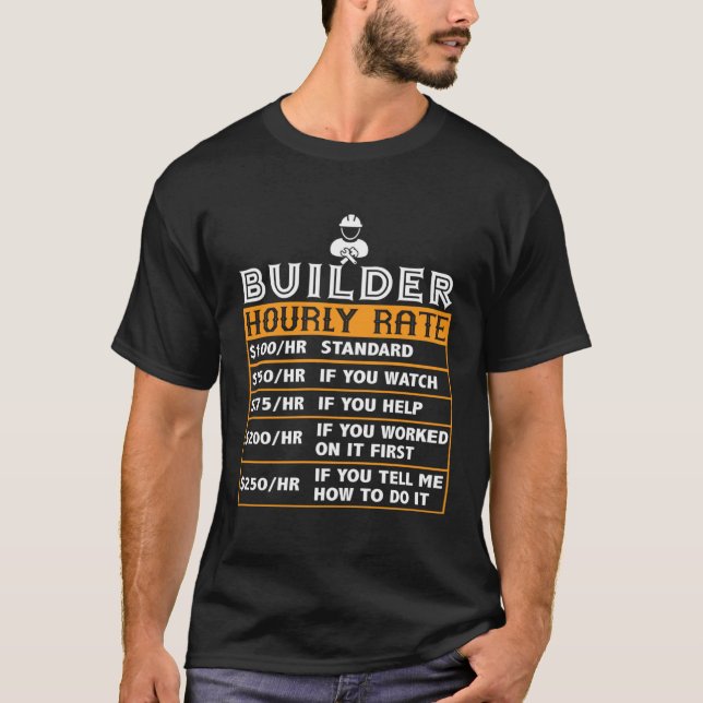 T-shirt Builder Hourly Rate  Construction Worker Job Match (Devant)
