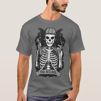 T-shirt Builder Skeleton Carte Tarot Vintage do-it-yoursel