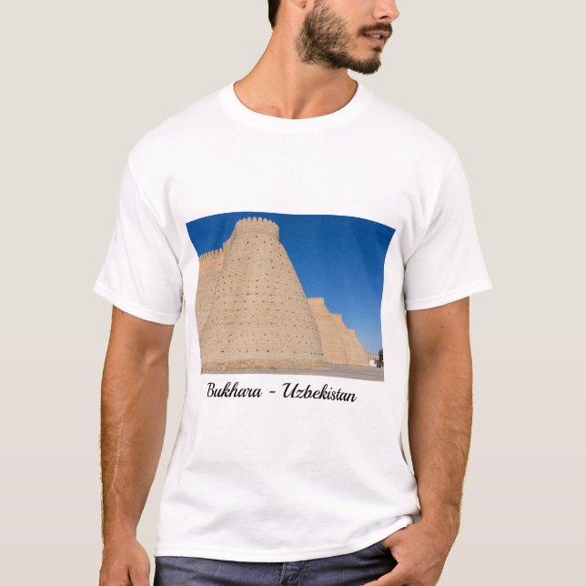 T-shirt Bukhara, Ouzbékistan - Mur de la forteresse Ark (Devant)