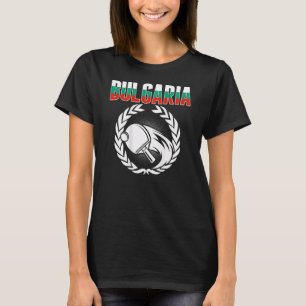 T-shirt Bulgaria Ping Pong  Support de Tennis de Table Bul