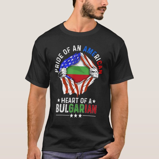 T-shirt Bulgarie Amérique américaine fierté étrangère Bulg (Devant)