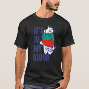 T-shirt Bulgarie Drapeau Coeur Veines sang main Bulgarie