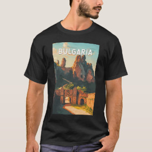 T-shirt Bulgarie Illustration Voyage Art Vintage