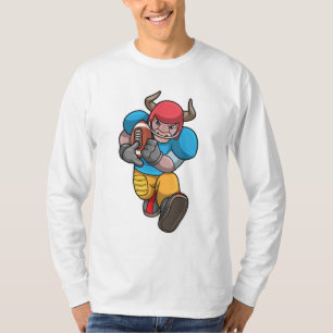 T-shirt Bull à Sports avec Football & Casque