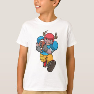 T-shirt Bull à Sports avec Football & Casque