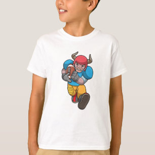 T-shirt Bull à Sports avec Football & Casque