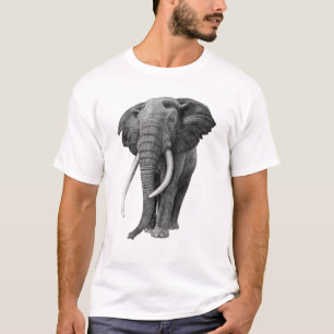 T-shirt Bull éléphant - Dessin au crayon