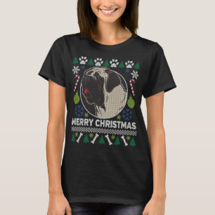 T-shirt Bull Mastiff Chien race laitier moche de Noël Swea