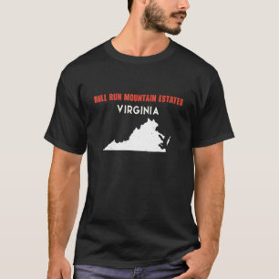 T-shirt Bull Run Mountain Estates Virginia USA State Ameri