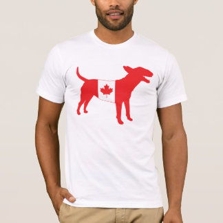 T-shirt Bull-terrier anglais/pièce en t canadienne de