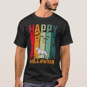 T-shirt Bull Terrier Chien Style Rétro Dîner Halloween Pa