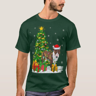 T-shirt Bull Terrier Chien Xmas Tree Père Noël Bull Terrie
