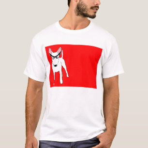 T-shirt Bull-terrier dans dame Edna Glasses