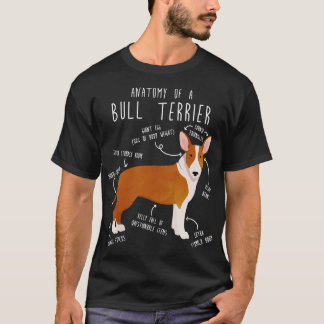 T-shirt Bull Terrier Dog Anatomie 2