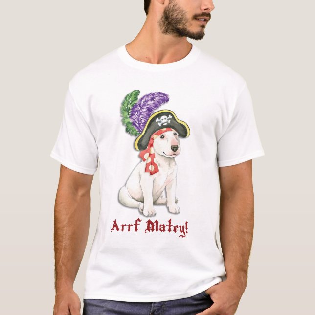 T-shirt Bull Terrier Pirate (Devant)