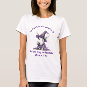 T-shirt Bull Terrier Sorcière Ayez Peur De Moi