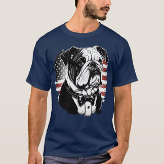 T-shirt Bulldog 4 juillet 6