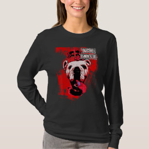 T-shirt Bulldog Anglais Avec Chiens De La Couronne Motif