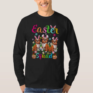 T-shirt Bulldog Bunny Ear Ear Squad Bulldog Happy Easte