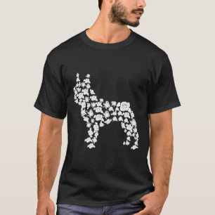 T-shirt Bulldog Floral français 67