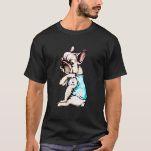 T-shirt Bulldog I Love Maman Tattoo Best For Bulldog
