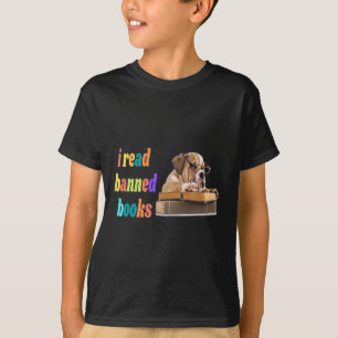 T-shirt Bulldog J'Ai Lu Des Livres Interdits