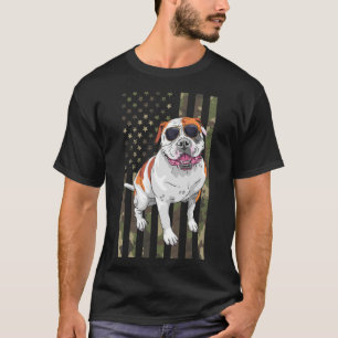 T-shirt Bulldog Men Femmes American Bulldog Papa Maman Cam