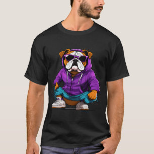 T-shirt Bulldog Roach Décontracté