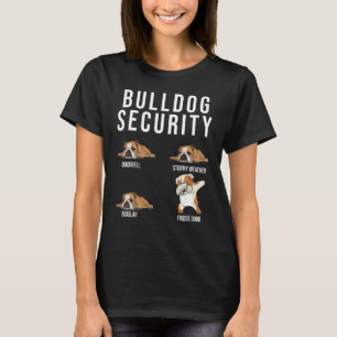 T-shirt Bulldog Security Français Bulldog Chien mignon ani