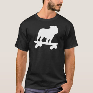 T-shirt Bulldog Skateboard