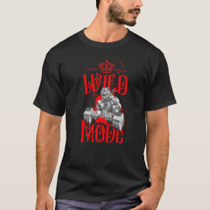 T-shirt Bulldog Wild Mode Animal Poids Gym Entraînement Ch