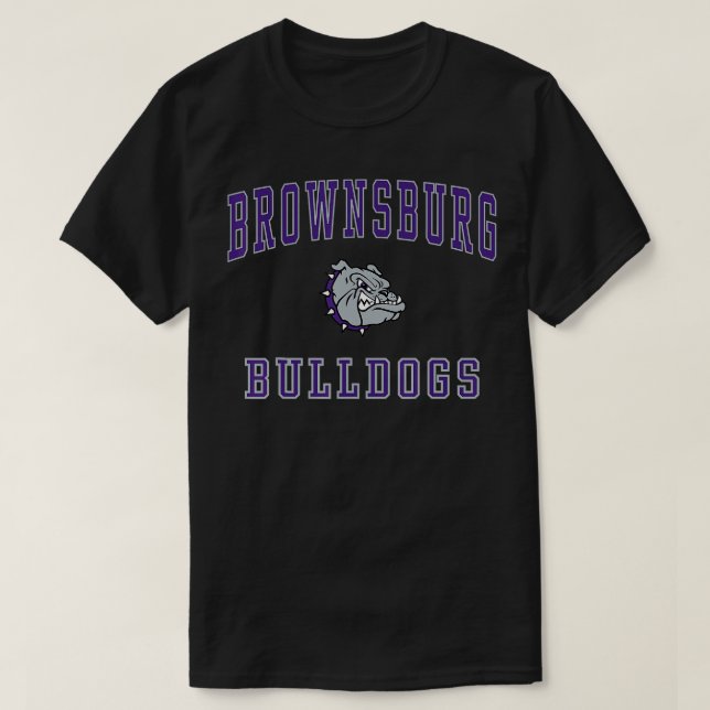 T-shirt Bulldogs du lycée de Brownsburg C1 (Design devant)