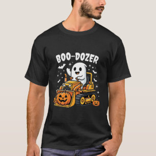 T-shirt Bulldozer fantôme Halloween Boo Dozer_1