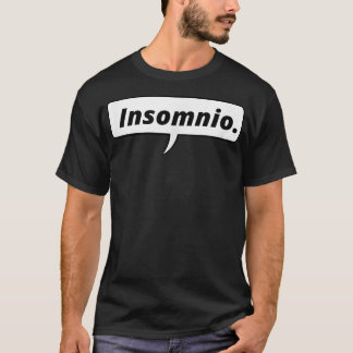 T-shirt Bulle de discours d'insomnie 