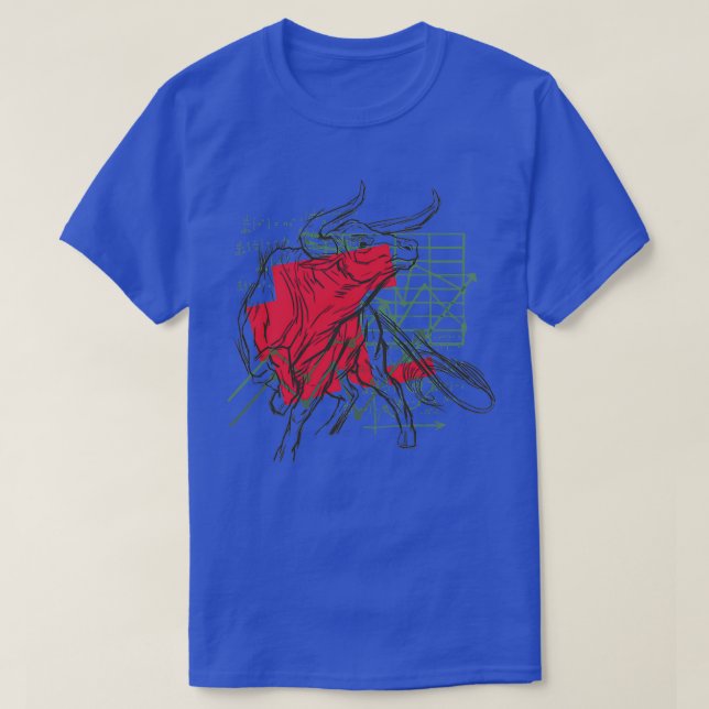 T-shirt bulle de la finance de marché stock (Design devant)