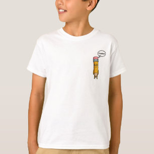 T-shirt Bulle de pensée triste crayon inutile pour enfants