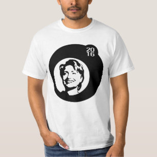 T-shirt bulle noire de hillary clinton
